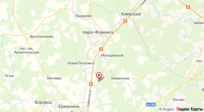 АйДаКемп на карте Наро-Фоминского округа